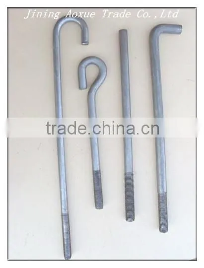 Construction anchor bolt, asphalt fastener bolt, foundation bolts