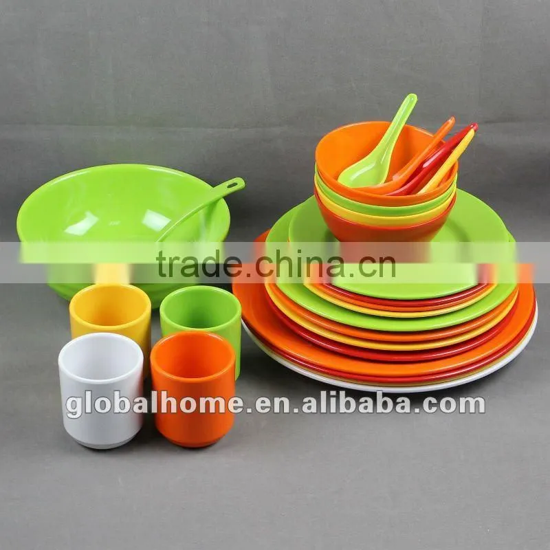 Green Melamine Dinner Set