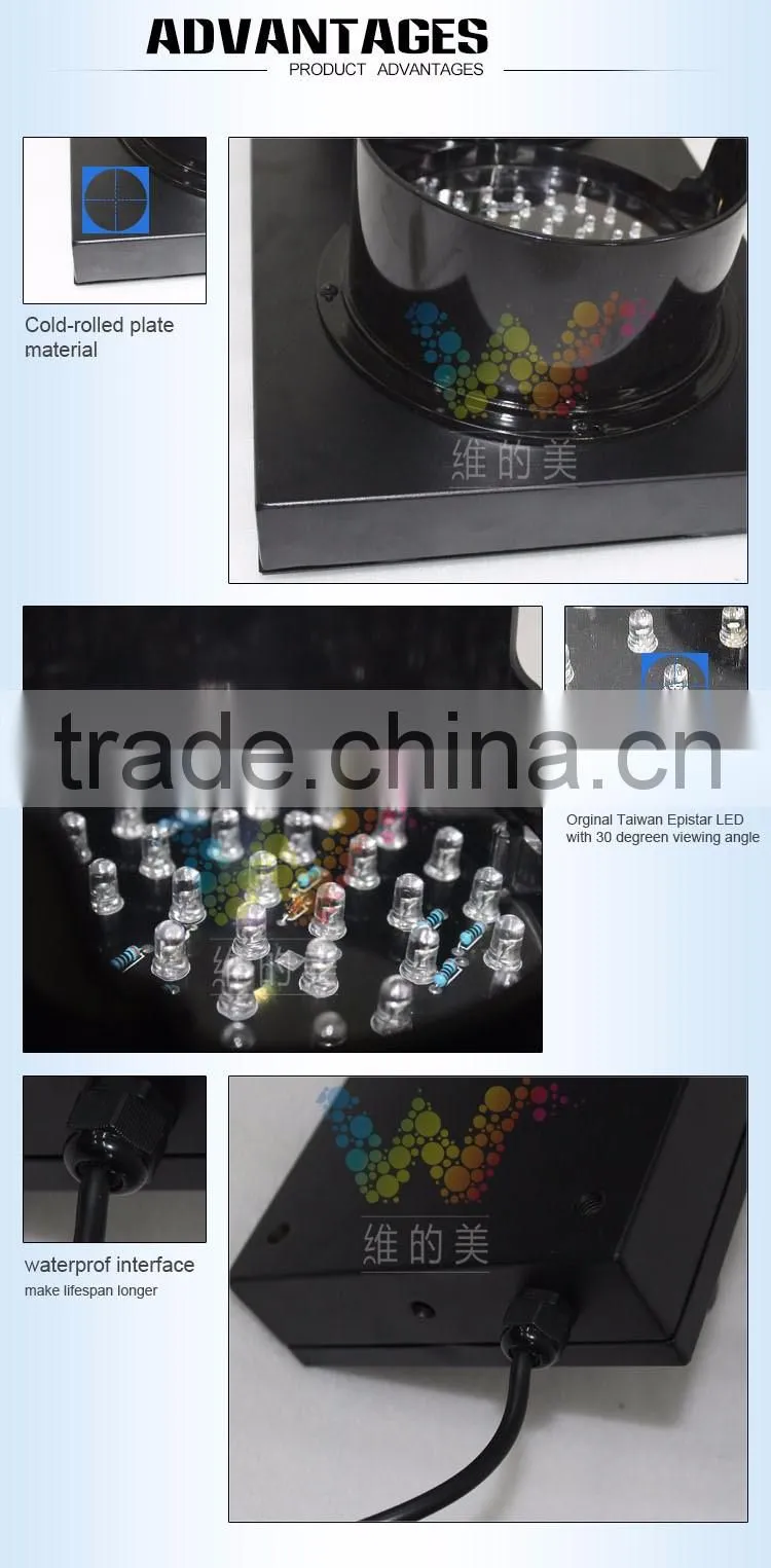 Customized mould 100mm red green signal traffic light on sale