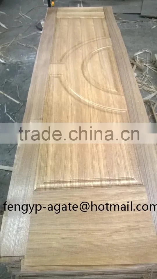 3mm Natural Teak Molded Door Skin Mdf