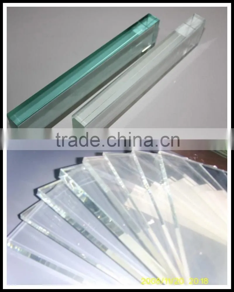 china top quality textured tempered glass for railing