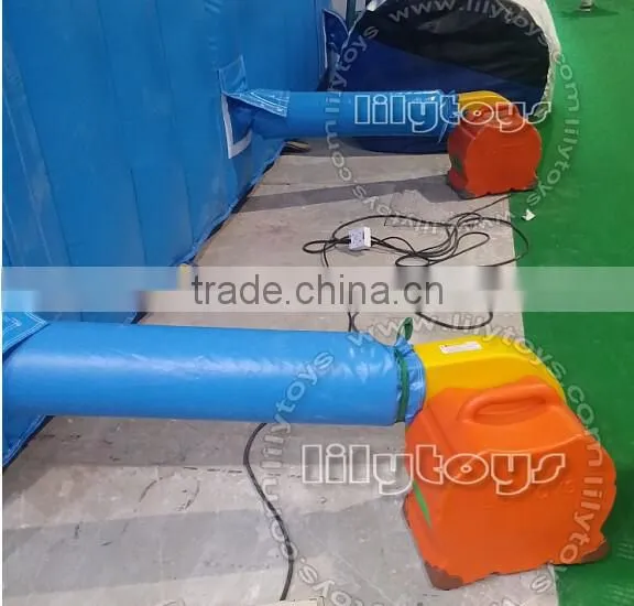 Orange giant inflatable dome tent, Customized inflatable tent