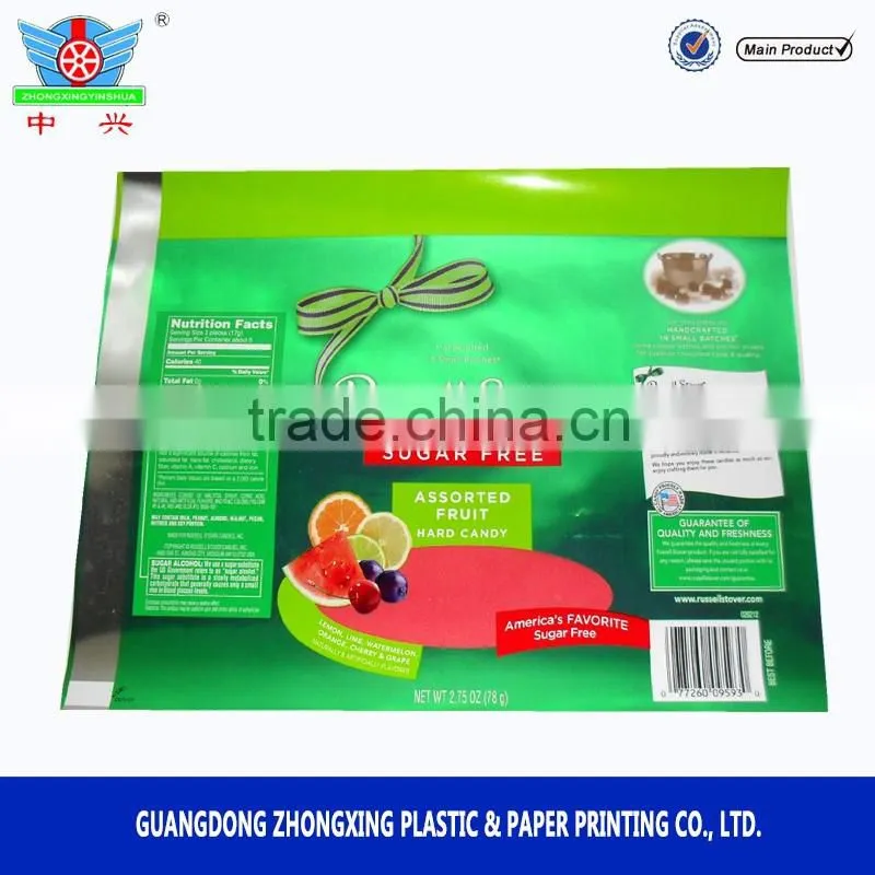 Custom pet lamination roll film for food packing machine