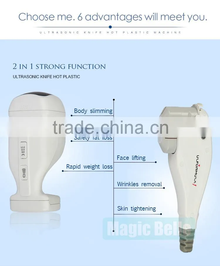Portable Ultrasound Hifu Slimming Machine Liposonix Weight Loss Body Shaping Machine With 2 Heads For Home Use