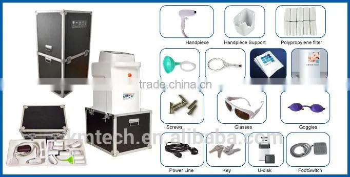 Factory Price!! KM 808/810nm Body Hair Removal Device for Sale