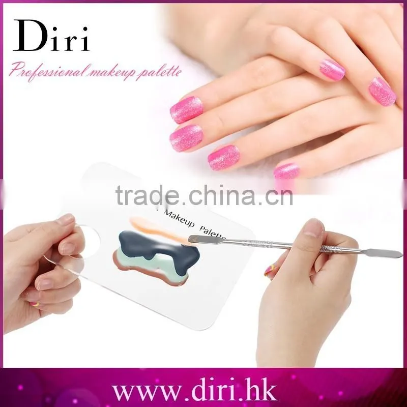 Professional Stainless Steel Cosmetic Makeup Mixing Palette with Spatula