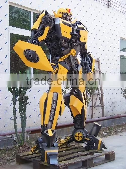 industrial plastic and steel Robot man models for sale