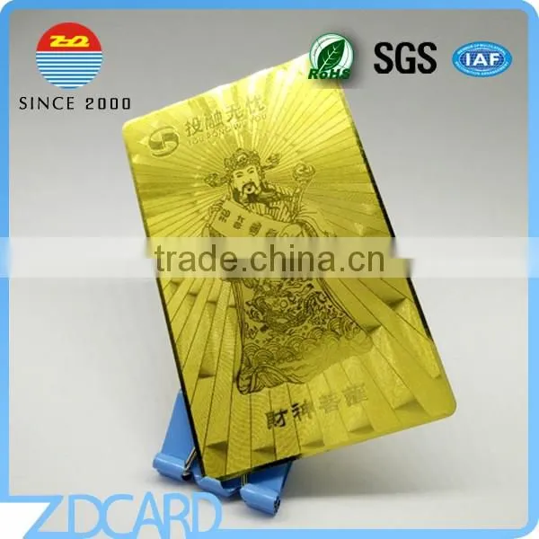 Cheap Plated Brushed and Laser Metal Business Card