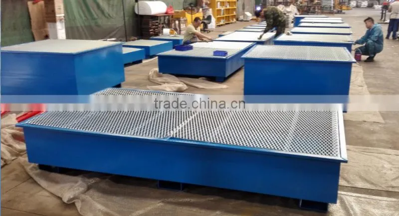 steel oil bin for collection function oil stroage cage