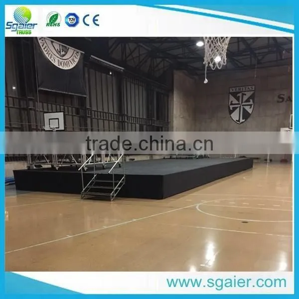 2017 New size portable stage with steps stairs from Sgaier