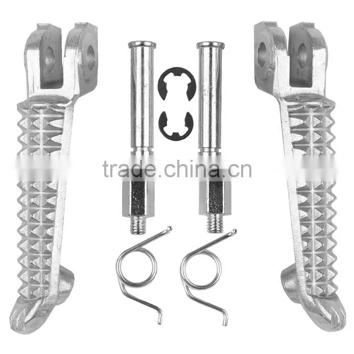 For Yamaha YZF R6 2006-2011 Silver Front Passenger Foot Pegs Footrest Brackets