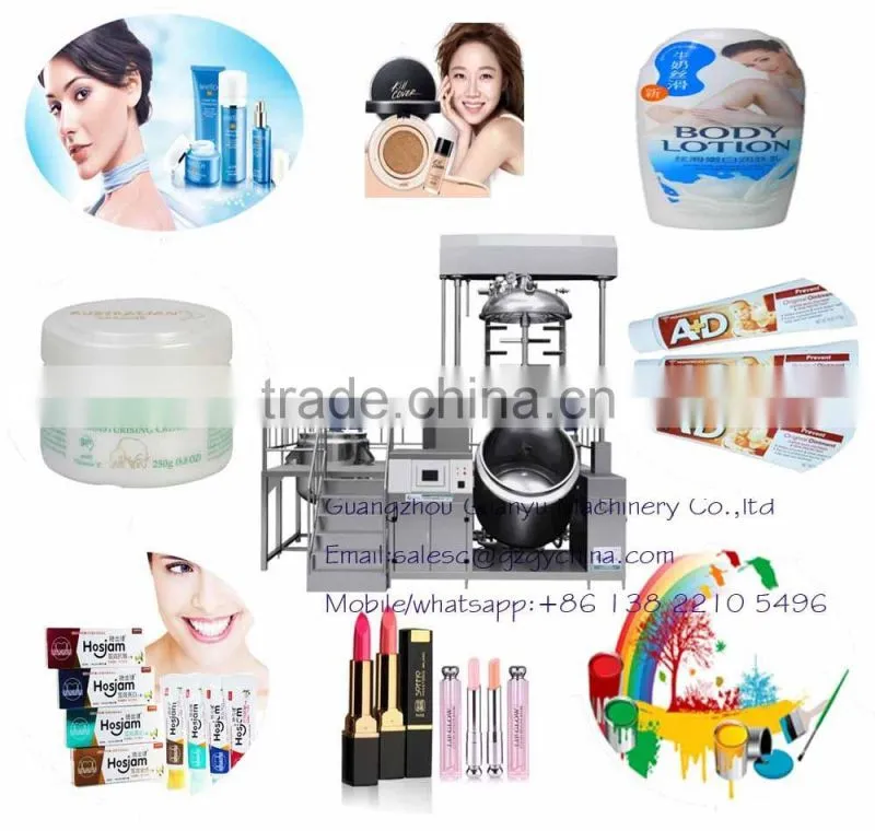 200L vacuum cosmetics emulsifying mixer for laboratory face cream making