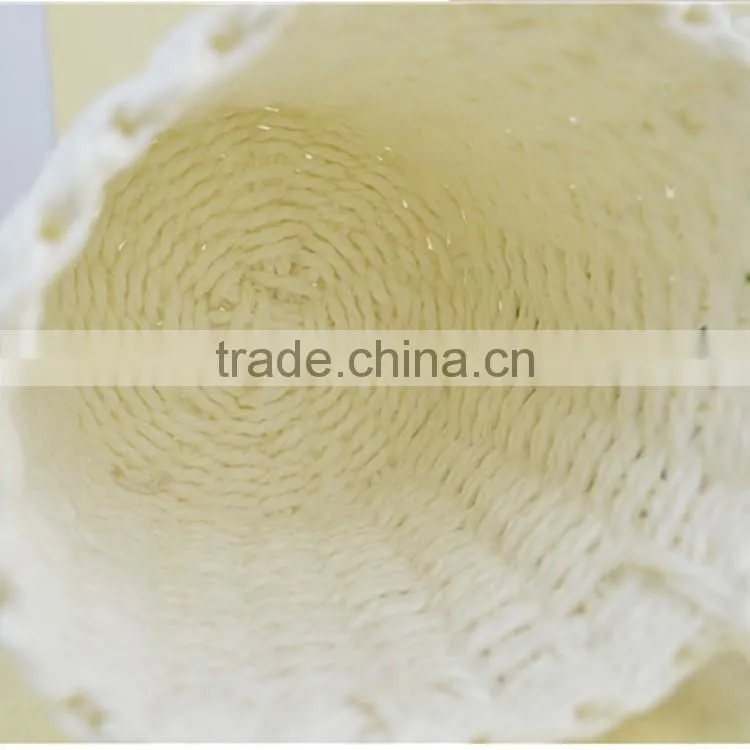 Wholesale single handle design white gift or home decorative baskets