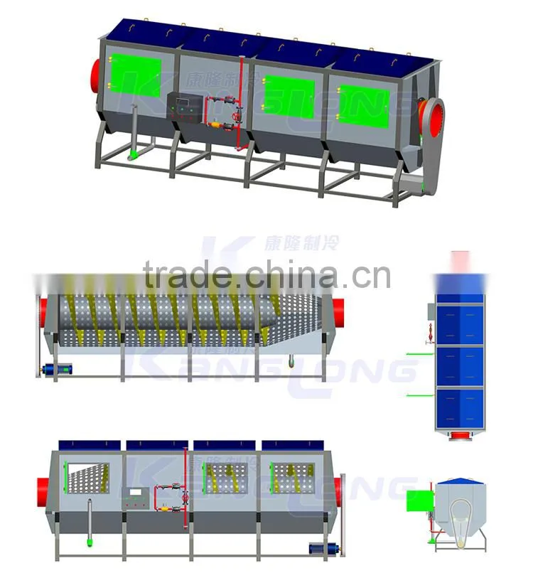 1000Kg/H strawberry blanching machine