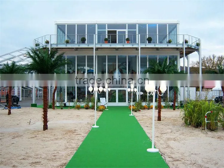 Luxury multi-level structure wedding events tent with lighting for sale