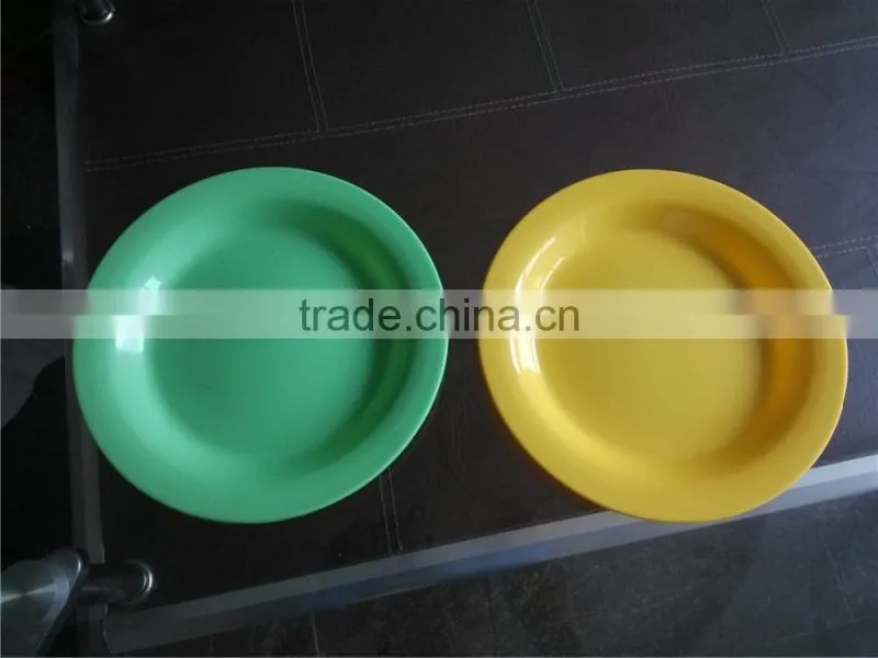 BPA free D24 Big round salad bowl christmas lastic plate