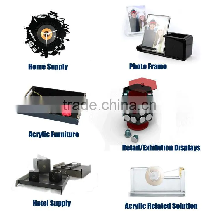 Factory wholesale handmade plexiglass colored acrylic photo block