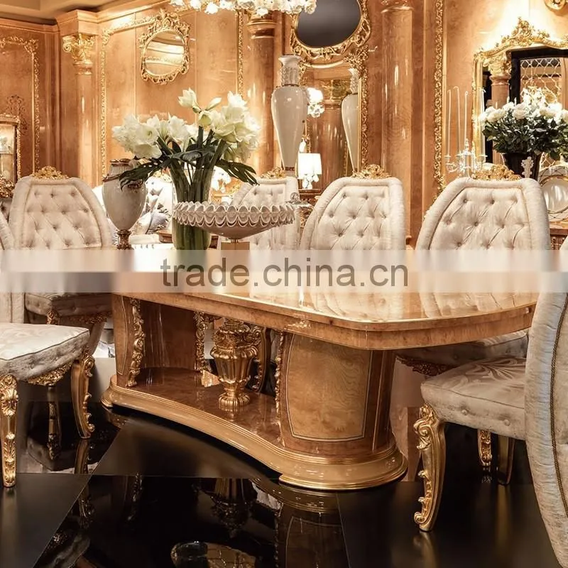 momodaLuxury French Louis XV baroque Buffet Sideboard Cabinet/ Antique dining room Cabinet With Mirror