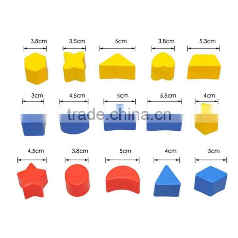 Promotional Kids Plastic Educational Blocks Combined Paired Blocks for Preschool
