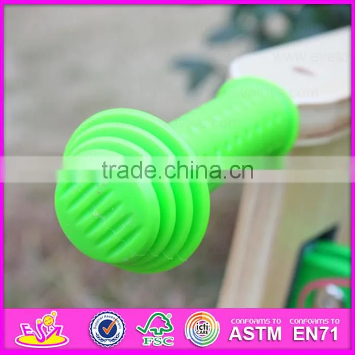 Hot new product for 2015 Cheap wooden bike for kids,Fashion wooden balance bike toy,High quality children wooden bike W16C113