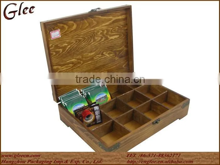 Natural Solid Wood Coffee Capsules Box