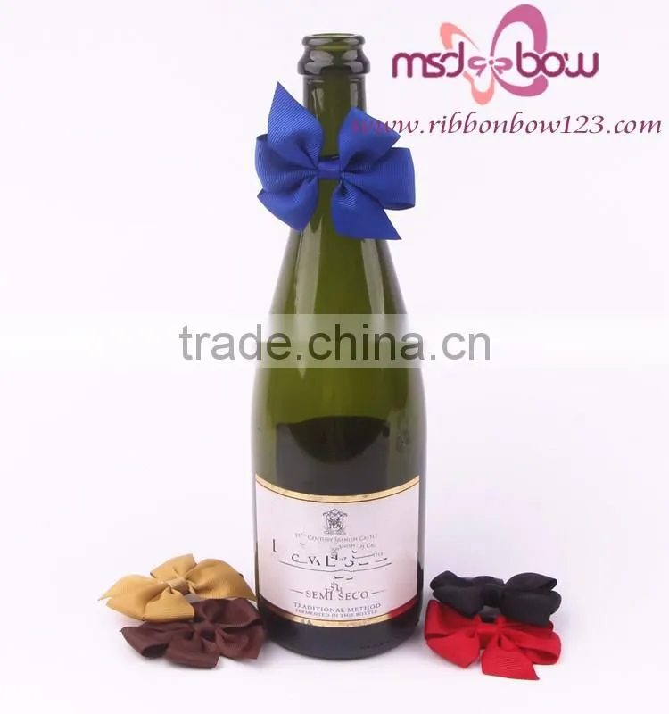 gold satin ribbon bow for gift packaging