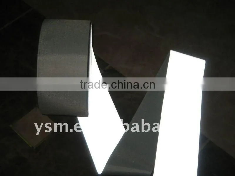 100% ployester NS32 reflective fabric tape for safty garments