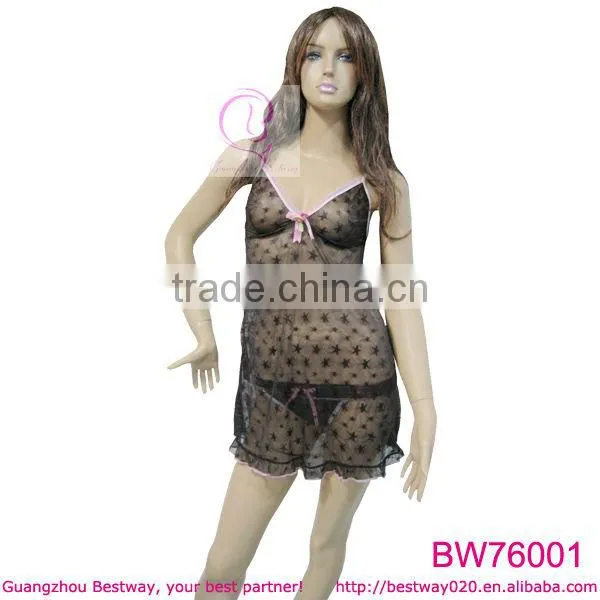 Lingerie manufacturer produce transparent materials lingerie in guangzhou