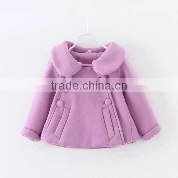 Girls stylish design fleece bowknot coat in spring