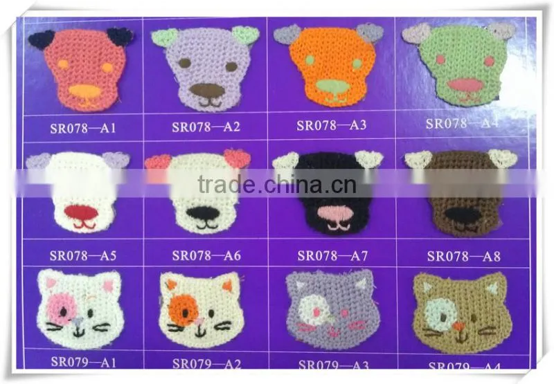 Best sell customized machine embroidered patches for garments clothing