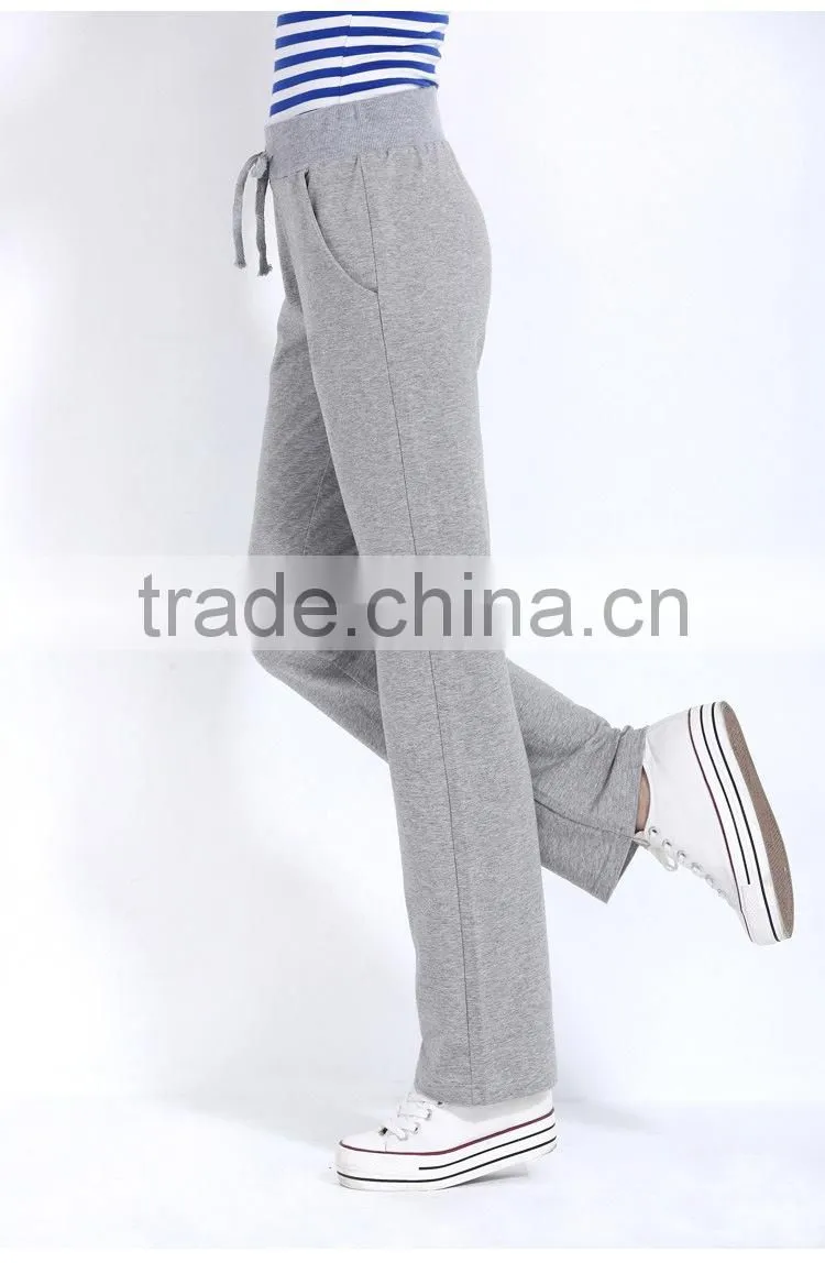 2015 New arrival Custom Dry Fit Sweat Pants Womens Wholesale Yoga Pants