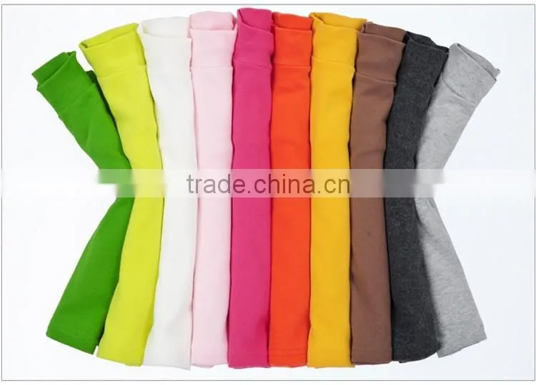 custom spring/autumn/winter fashion baby cotton spandex lycra infant garment long sleeve high collar baby t-shirt
