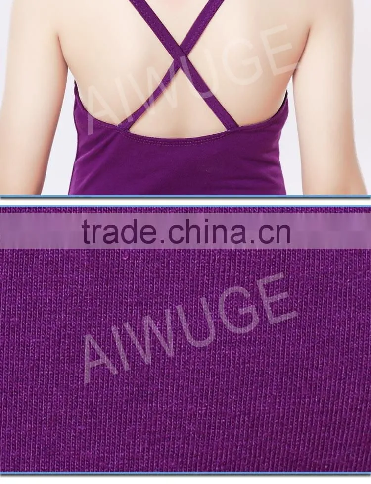 2016 OEM Children Kids Single/Double X-Back Ballet Sexy Dance Gymnastic Leotard For Girls