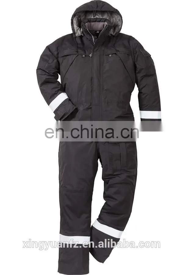 High quality FR Cold Resistant Freezer Winter Coverall with reflector