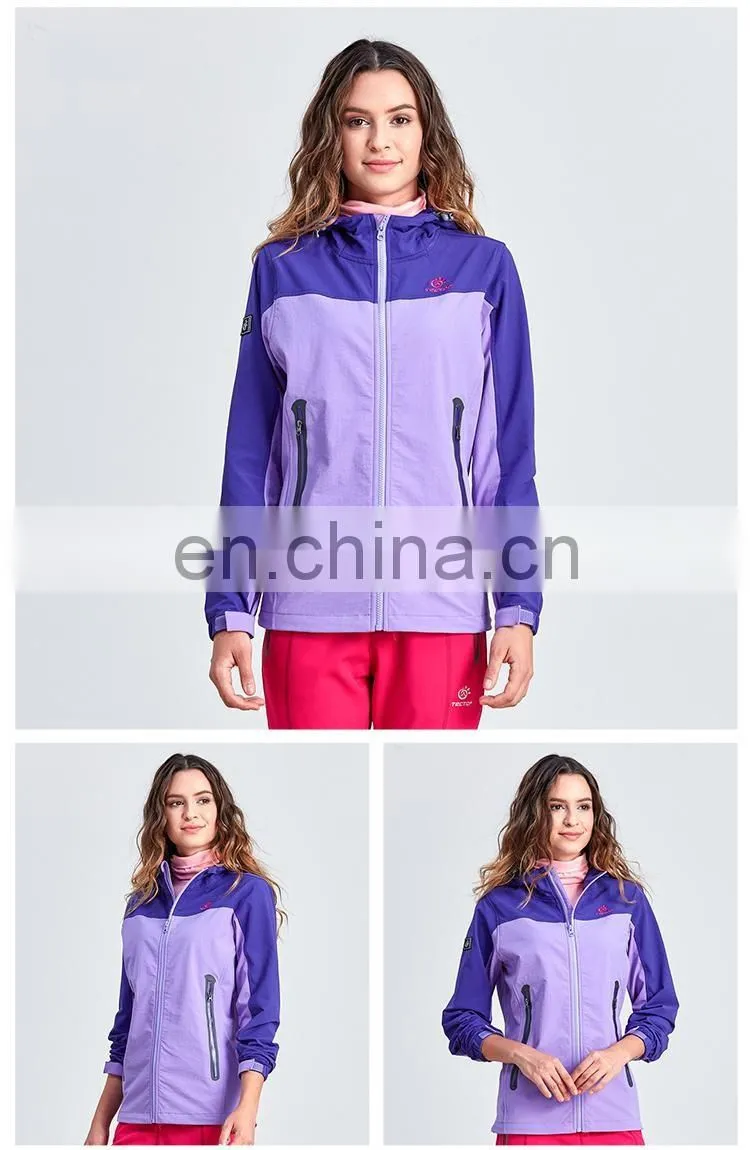 Custom fashion windbreaker jacket for women clothes