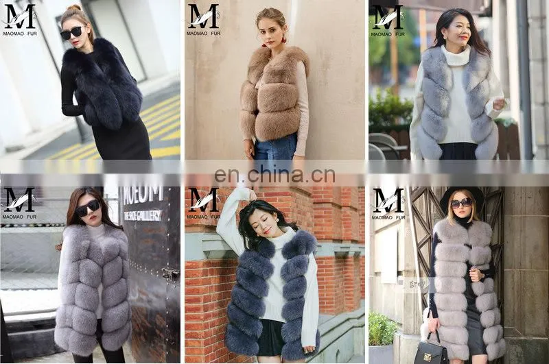 2016 Winter Top Sell Women's Gilet Fashion Luxurious Real Fur Vest