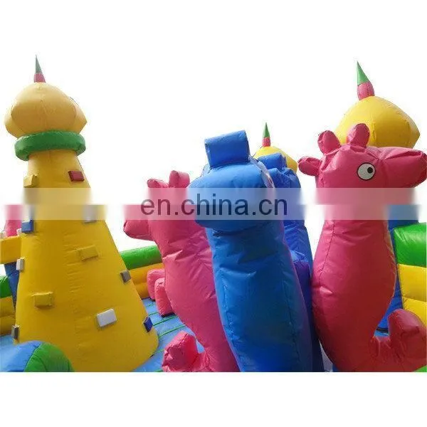 Attractive! 0.55 mm pvc amusement park inflatable playground for adult or kid hot sale