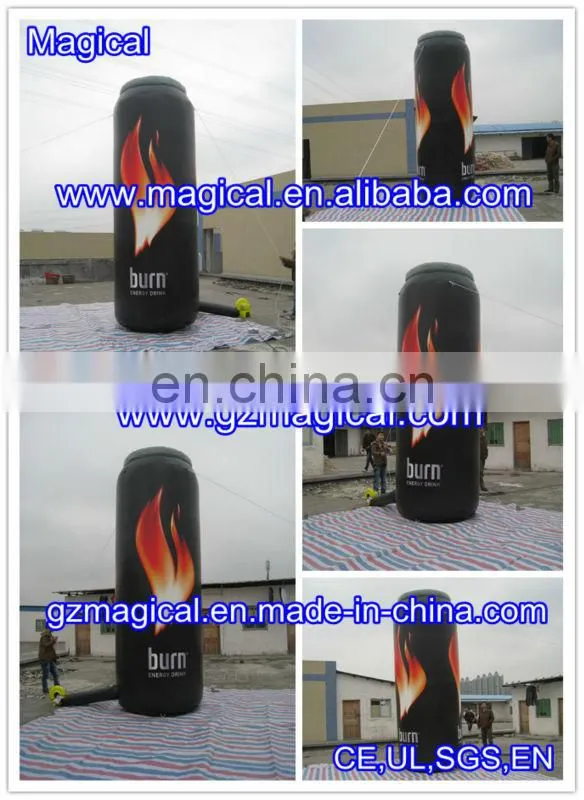 inflatable soft water beverage can/ inflatable drinking alcohol can