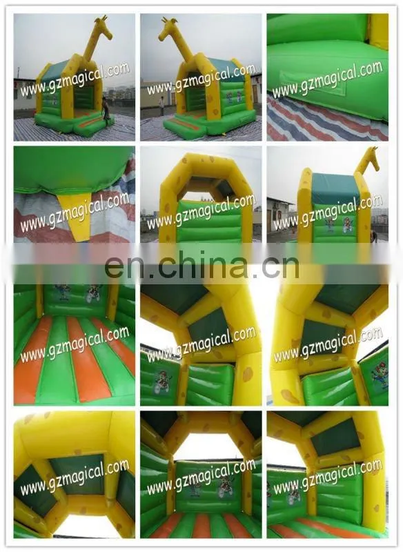 giraffe inflatable bouncer/inflatable long giraffe bouncer