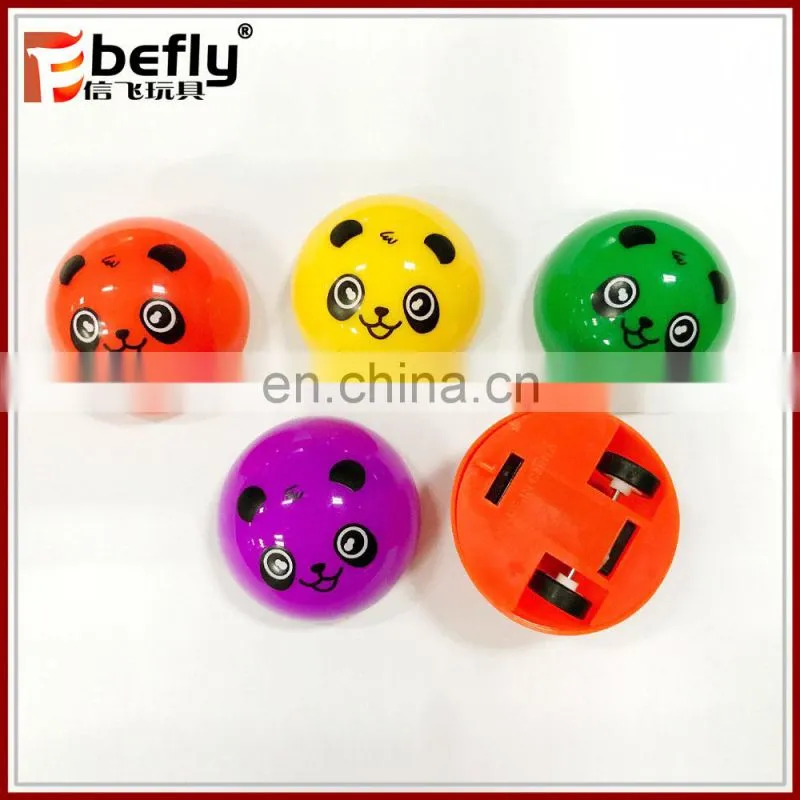 Animal emoji plastic pull backt toy for vending machine