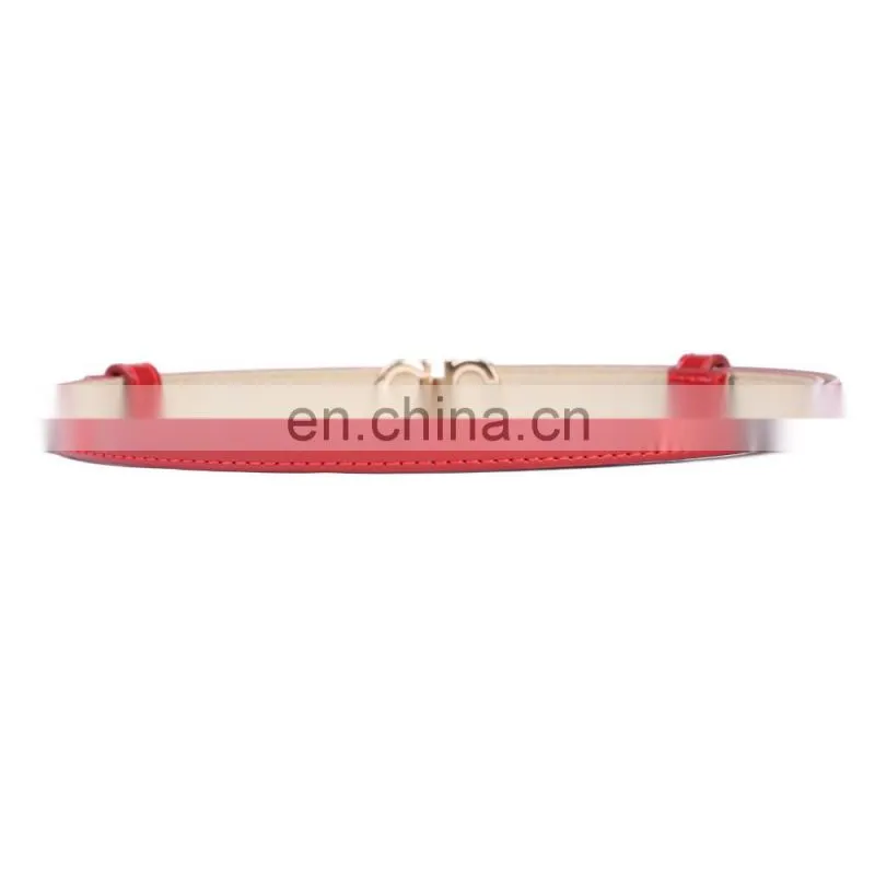 Grace Karin Women Ladies Girls Adjustable Thin Skinny Polyurethane Leather Waist Belt CL010483