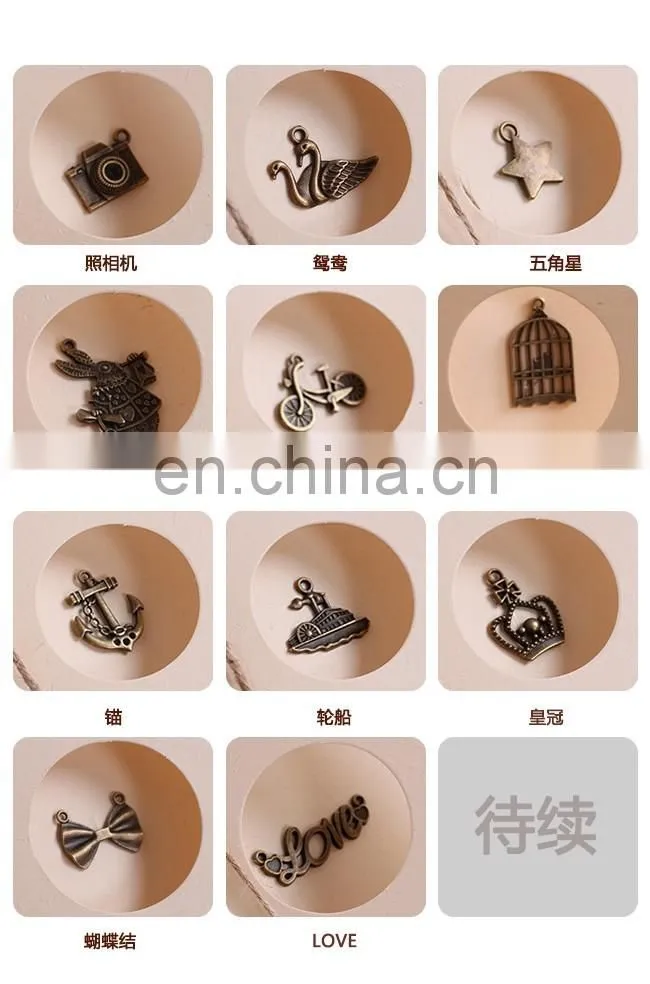 New arrive handmade paper greeting cards designs metal charm creative greeting card