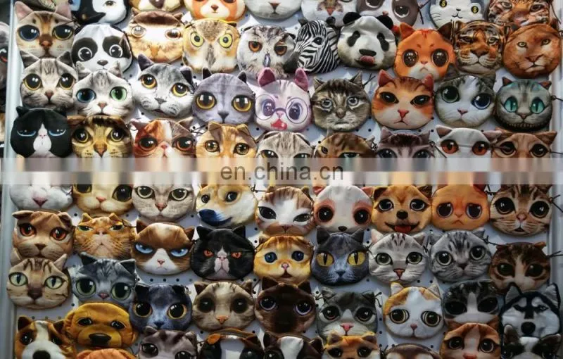 30 styles of creative plush emoji coin purse