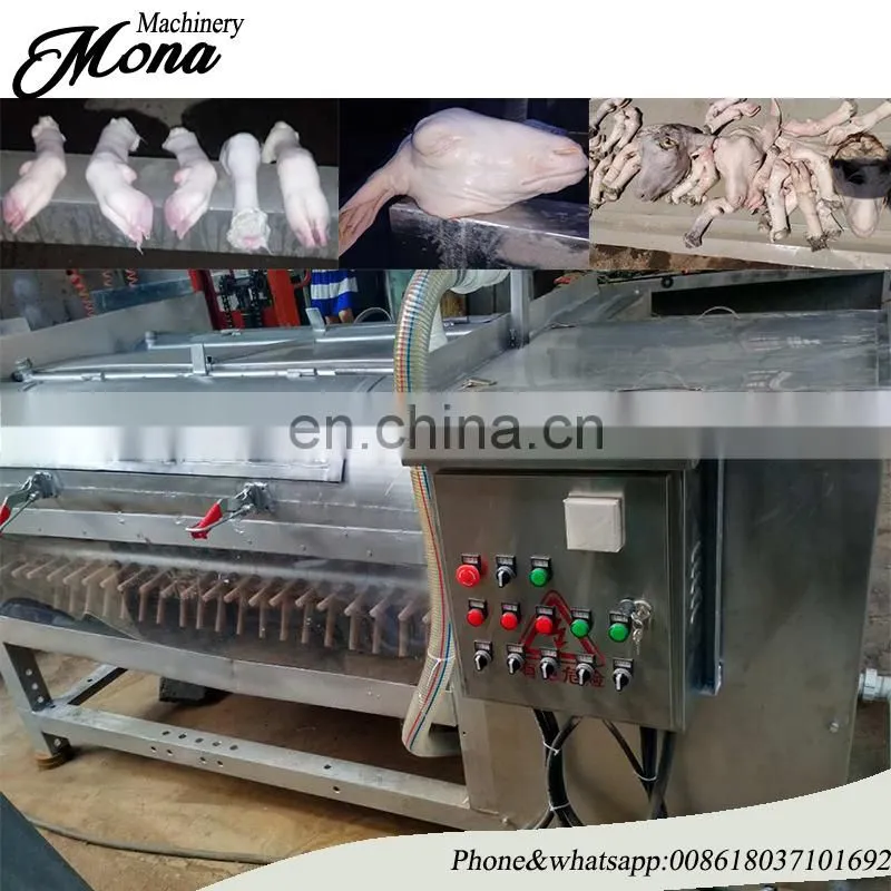 Automatic stainless steel sheep head unhair machine/sheep feet and head unhairing machine for sale