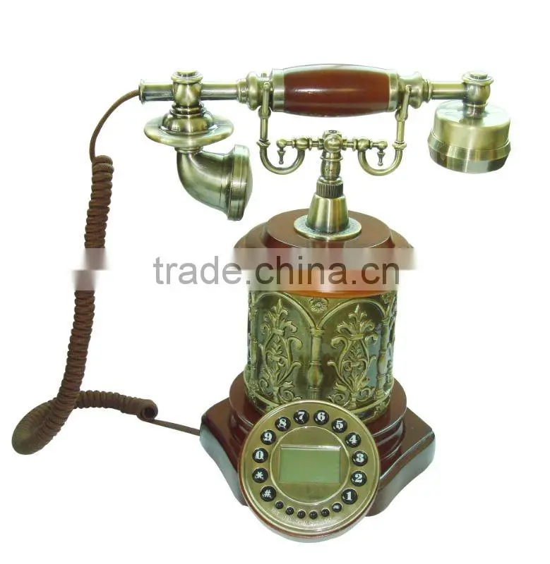 wooden telephone,decorative old style antique phones