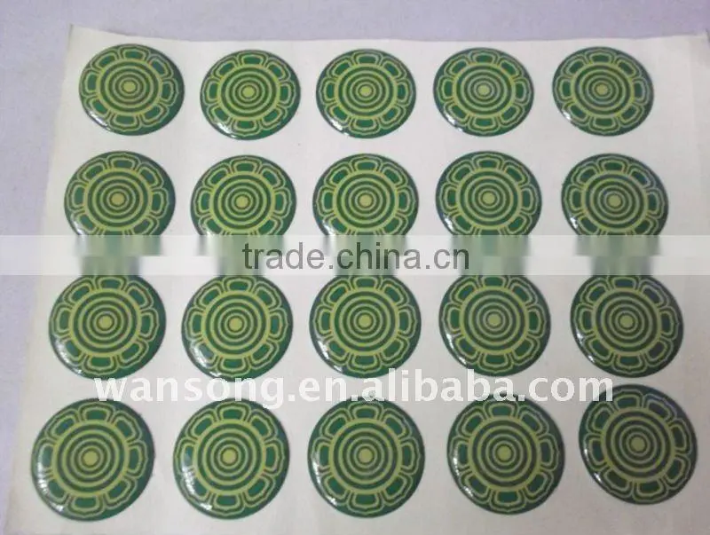 Crystal epoxy sticker