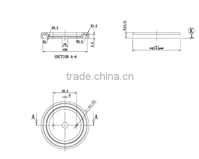 5W E27 A50 LED Heatsink
