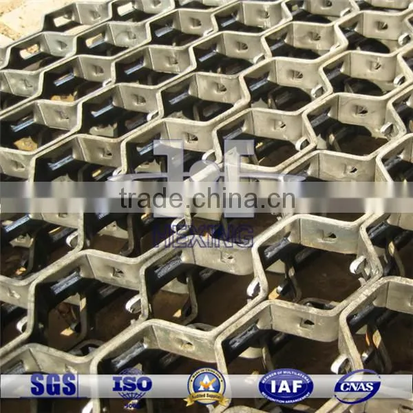 ss304 hexsteel mesh flex metal refractory lining