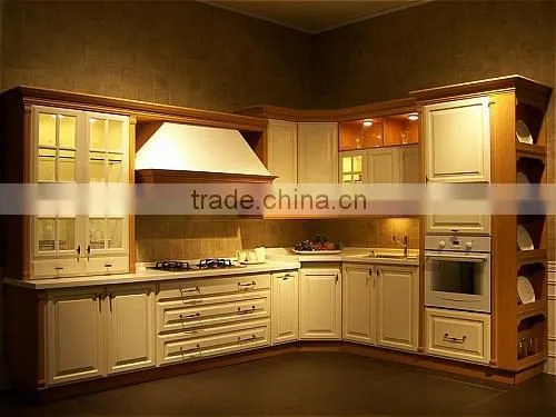 Classical & modern PVC kitchen cabinet with benchtop cabinet - modular kitchen cabinet