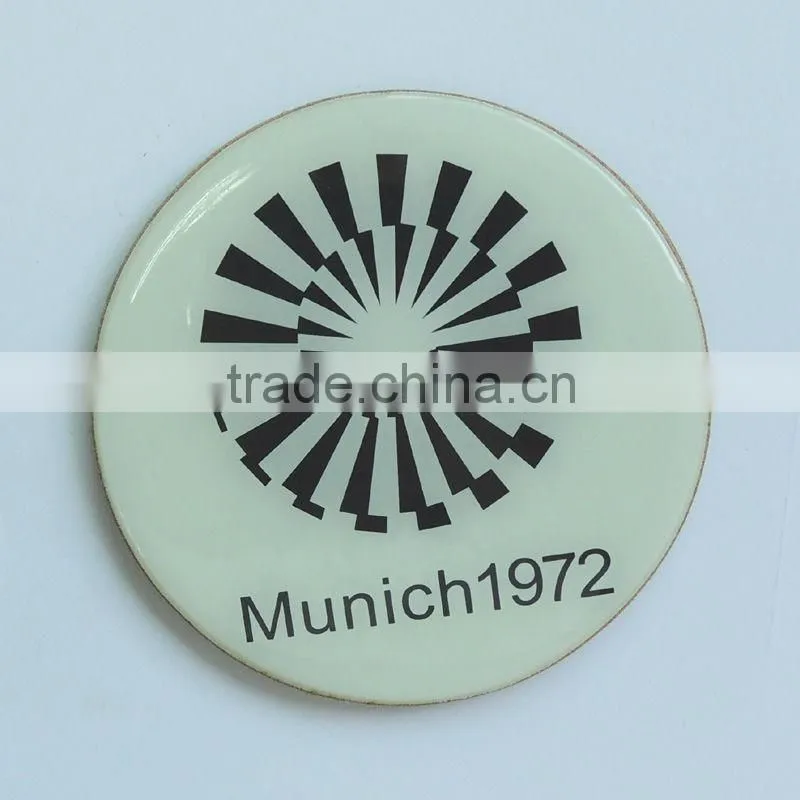 souvenir refrigerator magnets, round epoxy fridge magnet for promotion